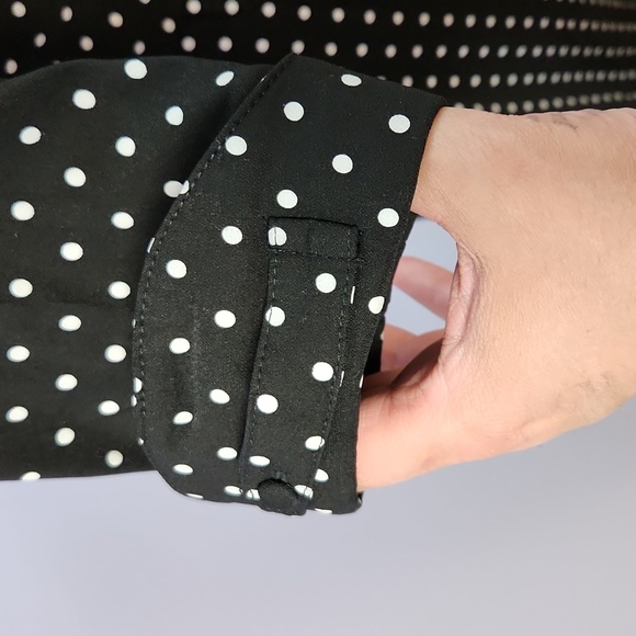 UNIQUE VINTAGE polka-dot swing dress - Picture 10 of 13